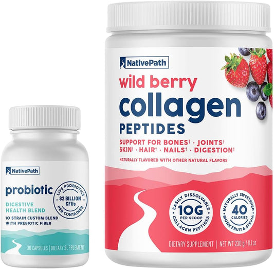 Wildberry Collagen Probiotic with 30 Billion CFU - NativePath Probiotic Prime