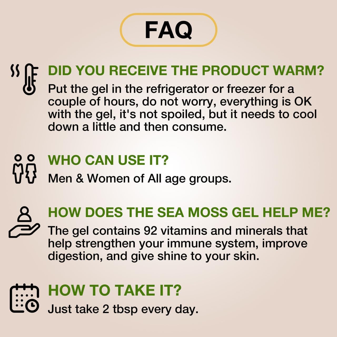 Wildcrafted Irish Sea Moss Gel with Dried Seaweed & Fresh Sea Vegetables - Mango Flavor - 16 oz - Supports Health & Digestion - Made in USA