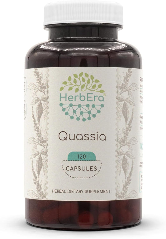 Wildcrafted Quassia Amara Bark 500mg Capsules - HerbEra Herbal Supplement