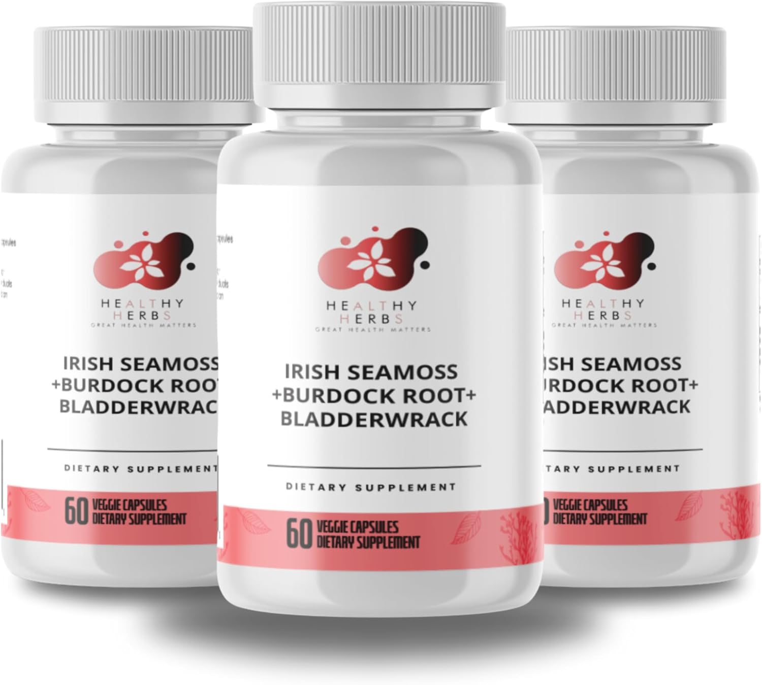 Wildcrafted Sea Moss Capsules | 2280mg Ocean Greens Complex Superblend | Vegan Non-GMO Supplement | US-Made Easy-Swallow Capsules (3-Pack)