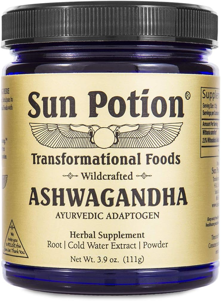 Wildcrafted Sun Potion Ashwagandha Powder - 111 Grams (88 Servings)
