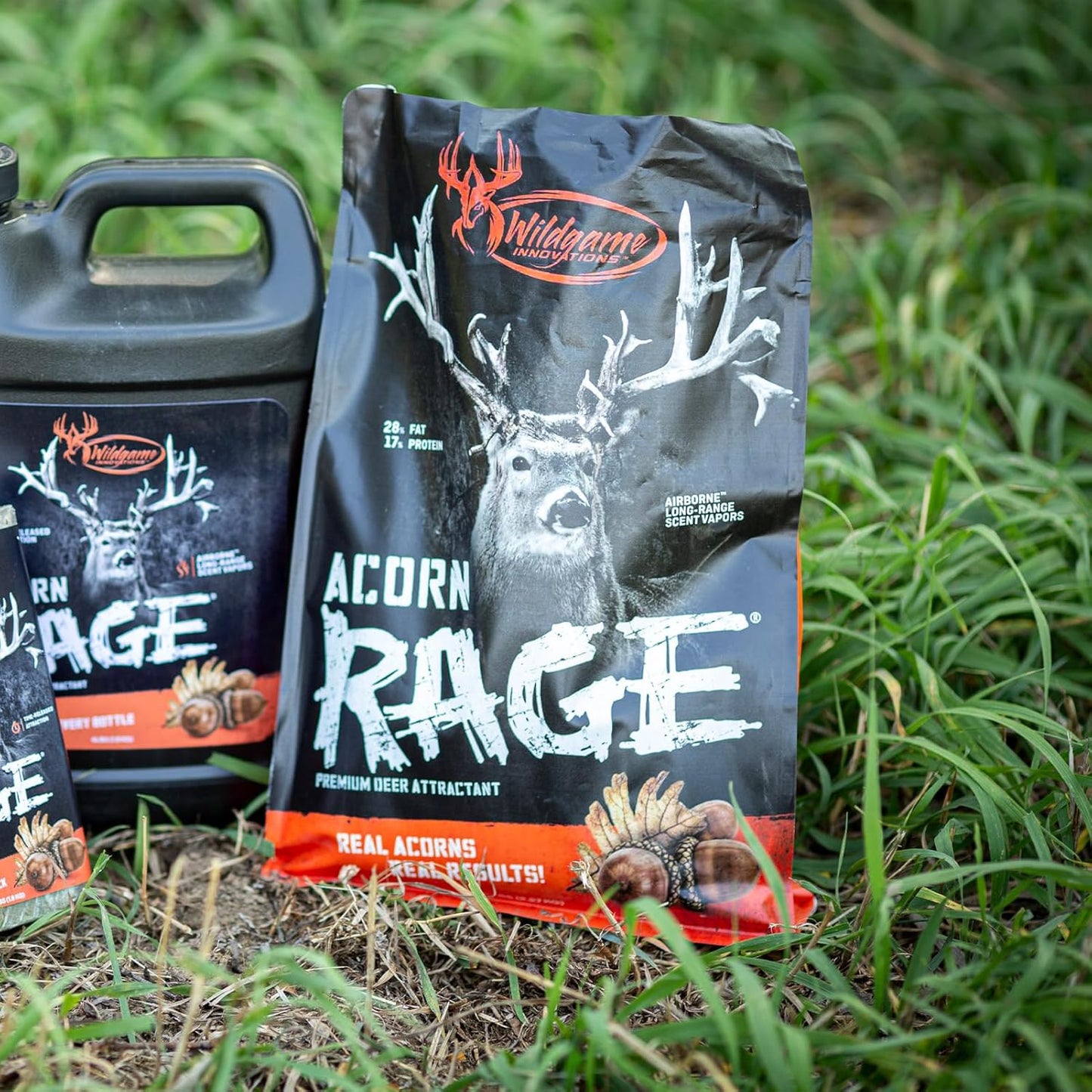 Wildgame Innovations Acorn Rage Deer Attractant | Effective Year-Round Hunting Bait | Nutrient-Rich Acorns & Roasted Soybean Blend