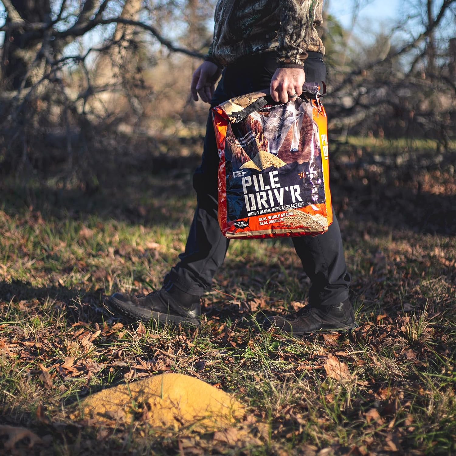 Wildgame Innovations Pile Driv'R Deer Attractant | High-Volume Long-Lasting Game Feed Supplement