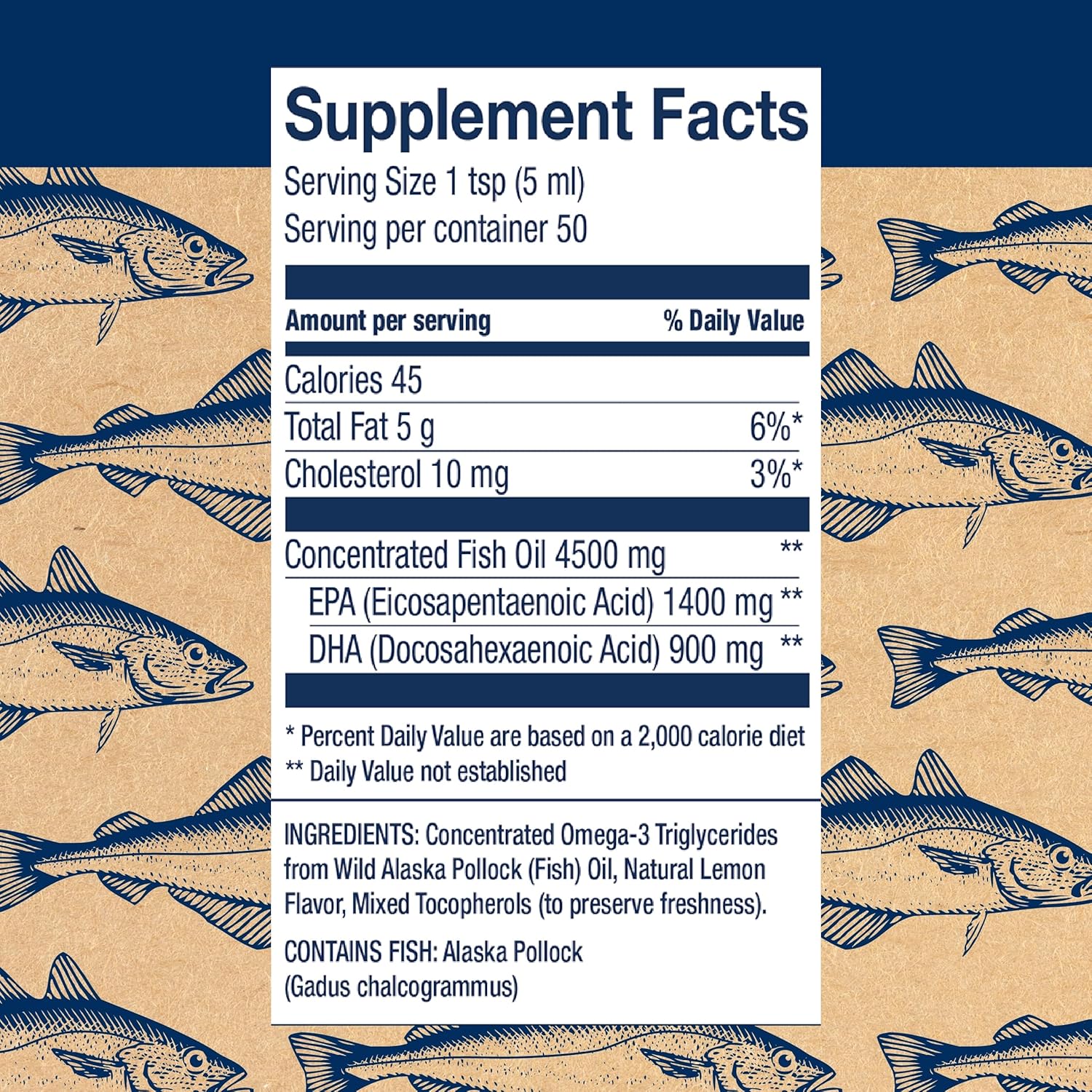 Wiley's Finest Peak Omega-3 Liquid Fish Oil Supplement - 2300mg EPA and DHA - Lemon Flavor - 8.45 Oz (50 Servings)