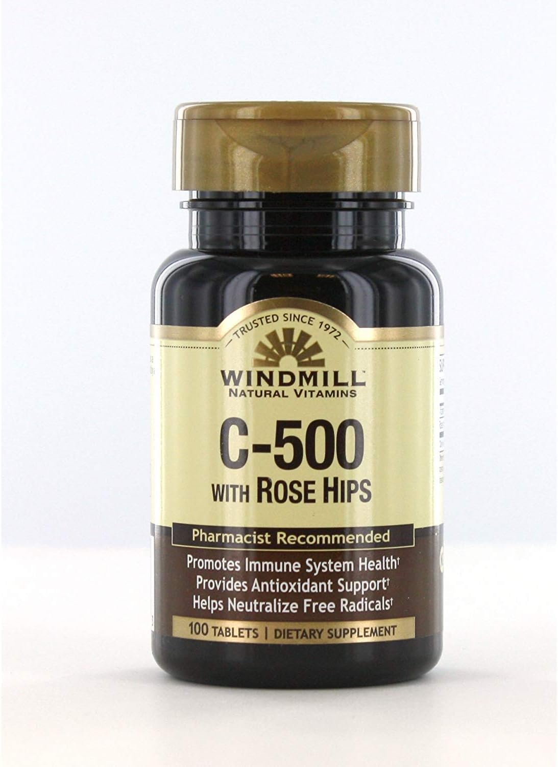 Windmill 500MG Vitamin C Tablets, 100 Count Bottle