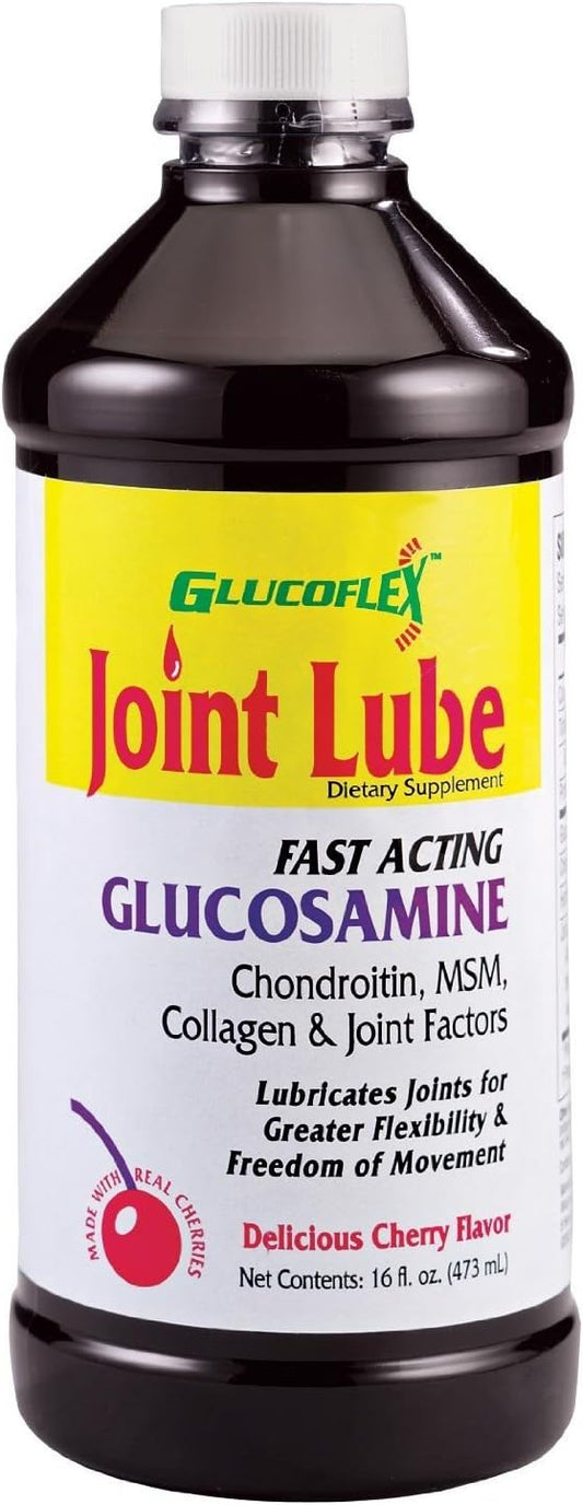 Windmill Health Products Joint Lube 16oz - Chondroitin, MSM, Collagen & Joint Factors - Lubricates Joints for Flexibility & Freedom - Cherry Flavor