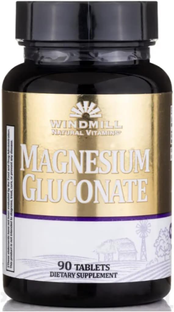 Windmill Magnesium Gluconate 500mg Tablets - 90 Count