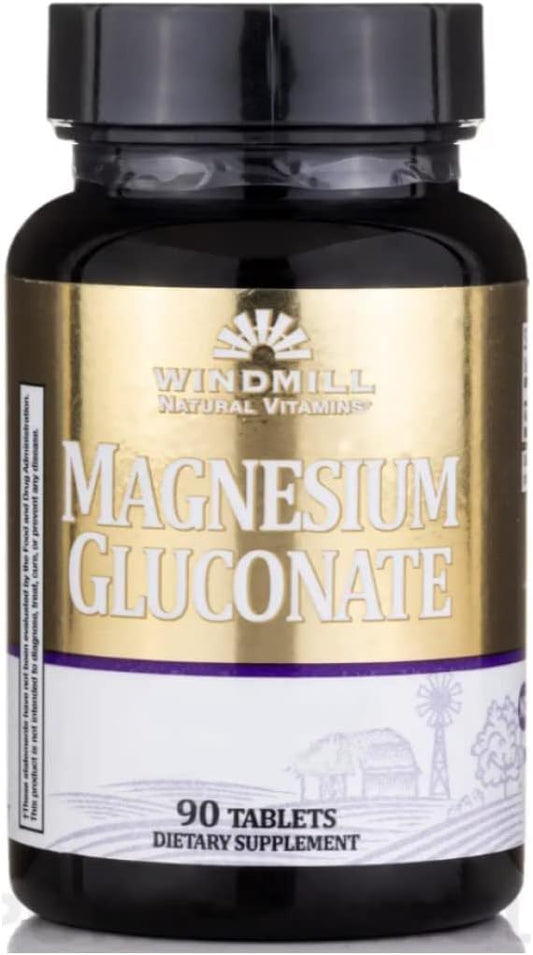 Windmill Magnesium Gluconate 500mg Tablets - 90 Count