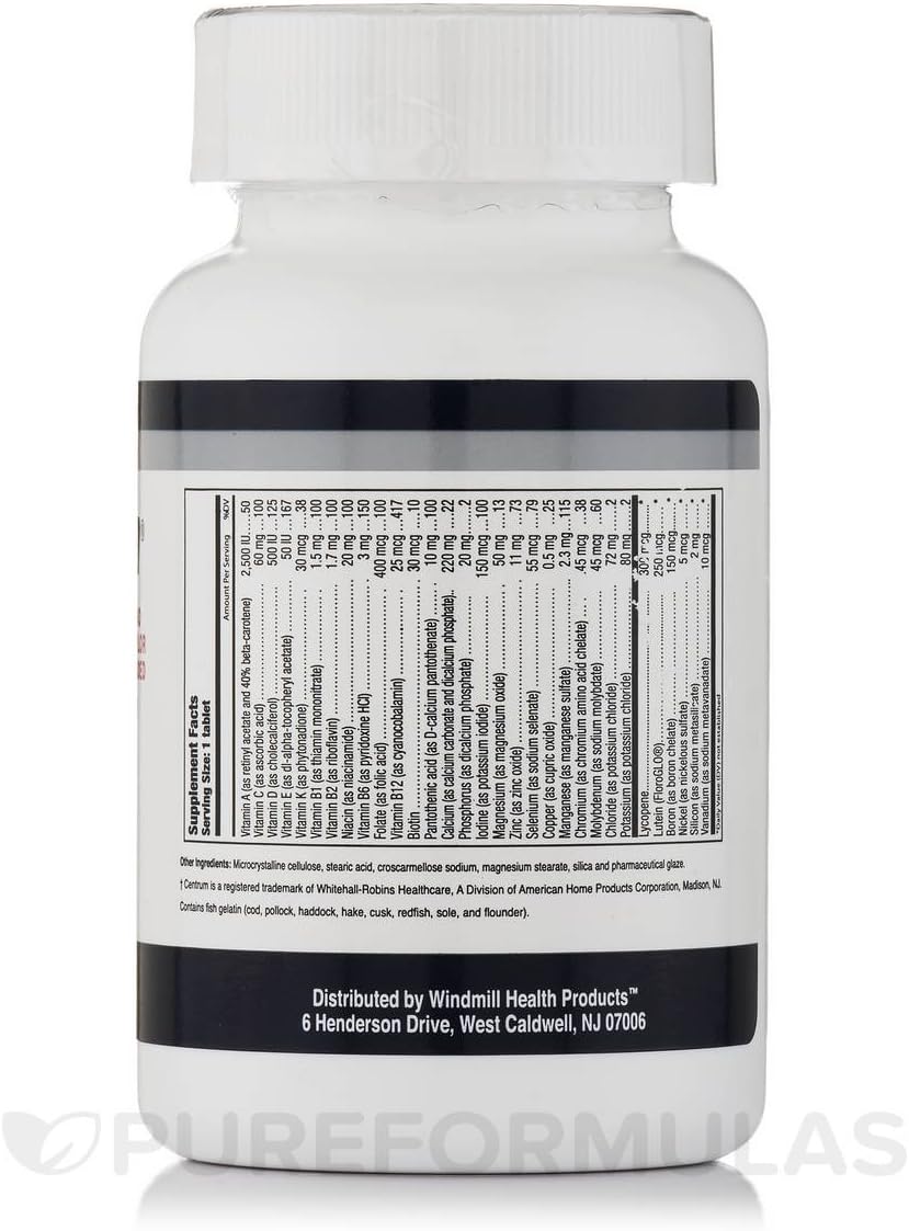 Windmill Milltrium Senior Tablets with Lutein - 120 Count