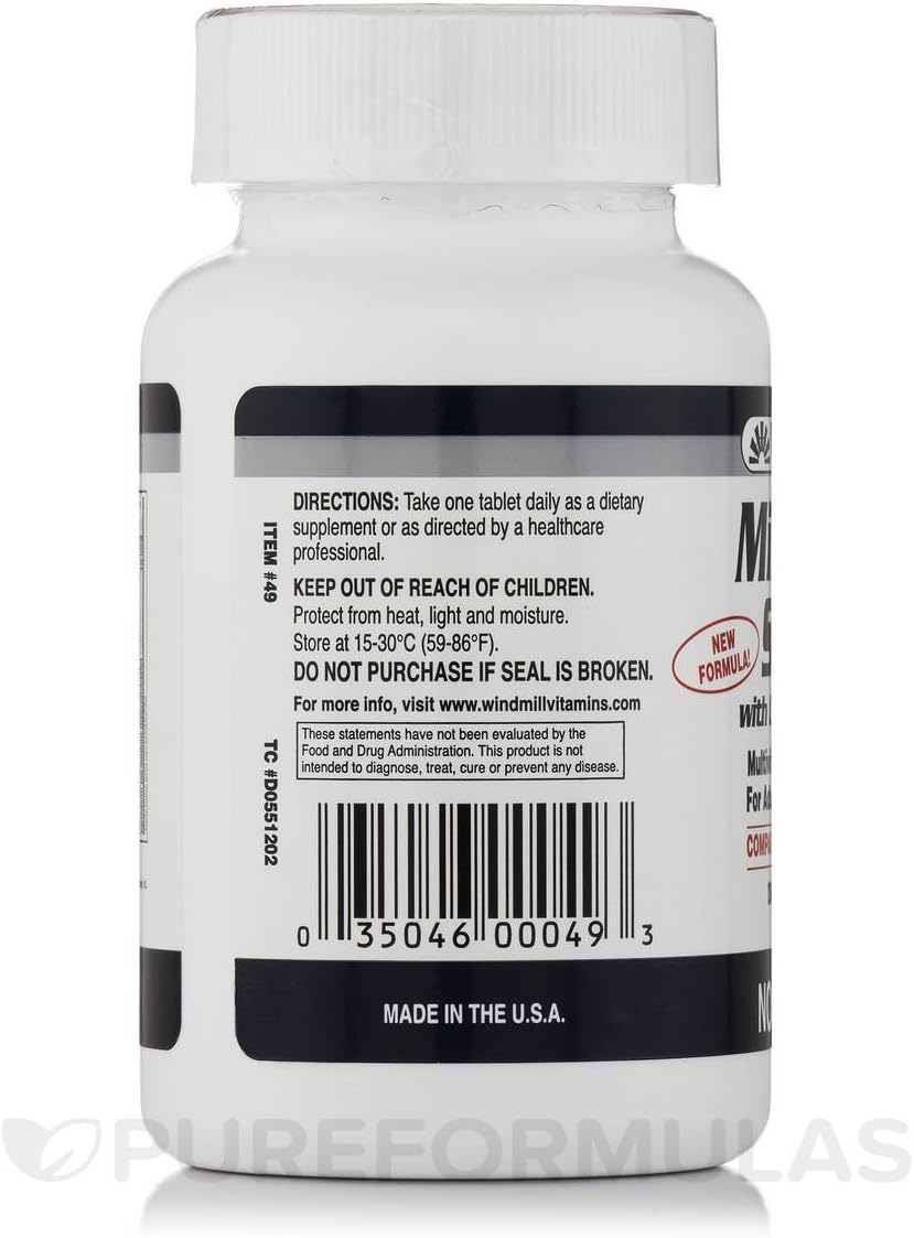 Windmill Milltrium Senior Tablets with Lutein - 120 Count