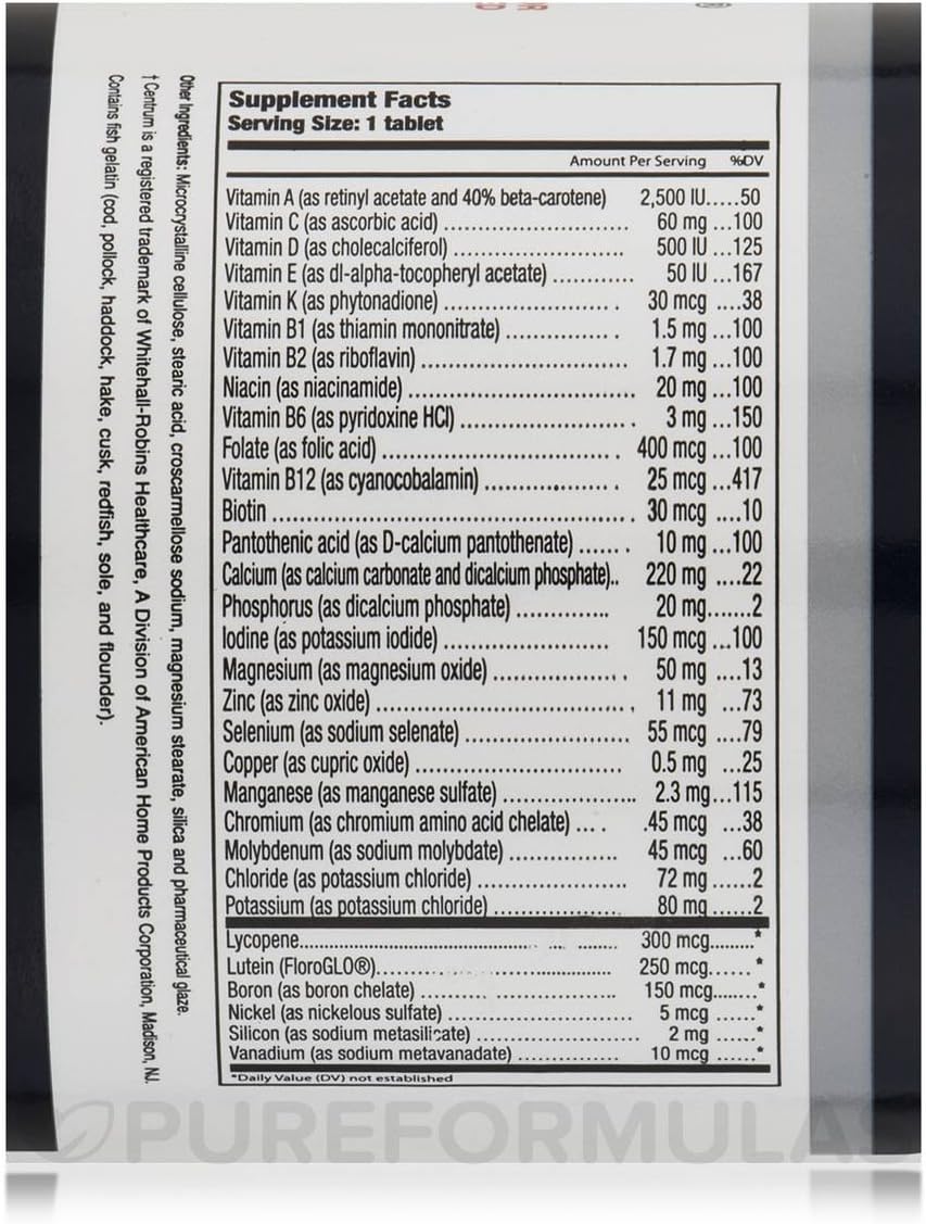 Windmill Milltrium Senior Tablets with Lutein - 120 Count