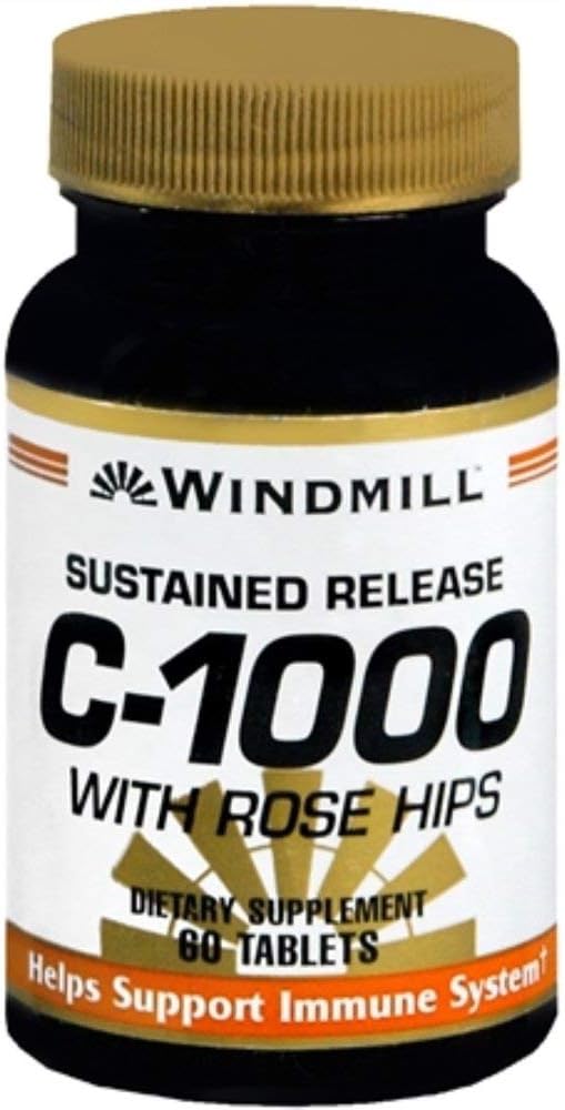 Windmill Vitamin C 1000mg Time-Release Tablets, 60 Count