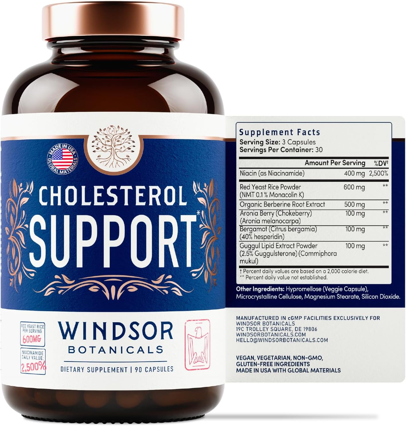 Windsor Botanicals Cholesterol Support and Fresh Breath Dental Probiotics Bundle