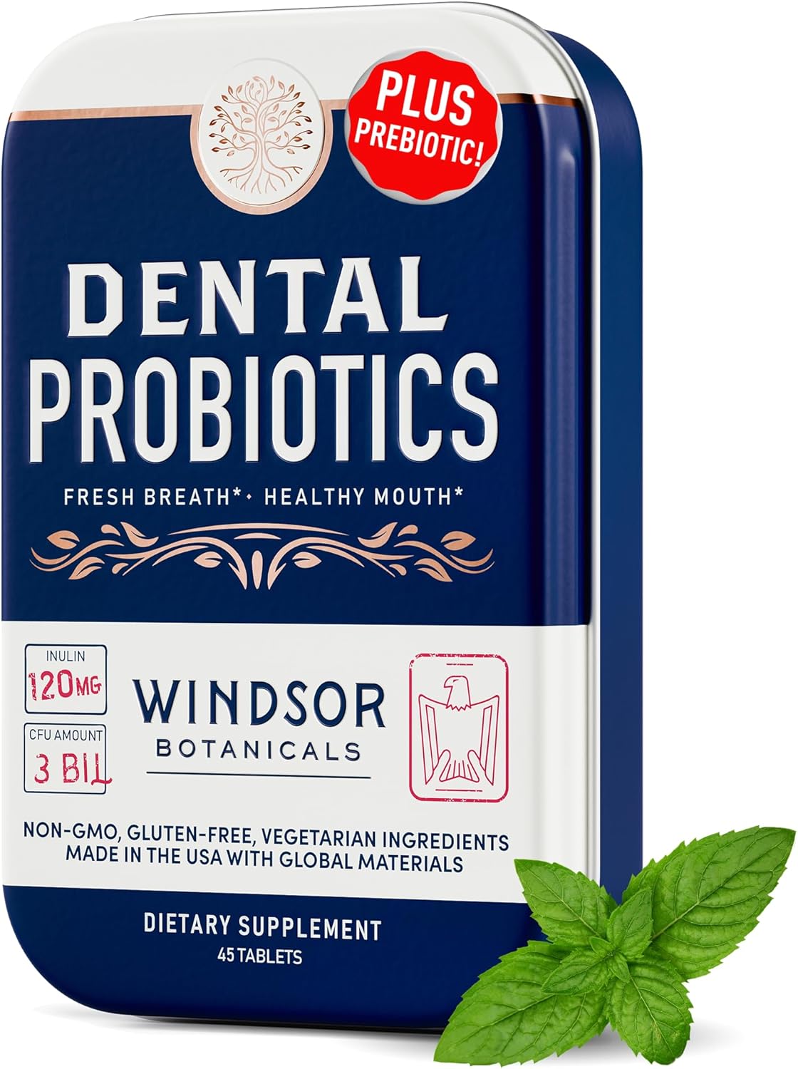 Windsor Botanicals Cholesterol Support and Fresh Breath Dental Probiotics Bundle