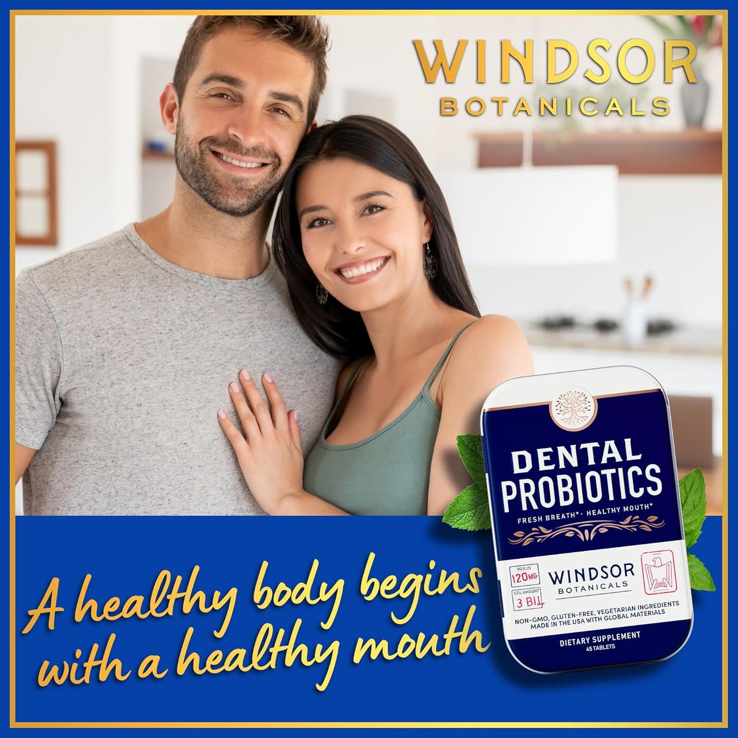 Windsor Botanicals Cholesterol Support and Fresh Breath Dental Probiotics Bundle
