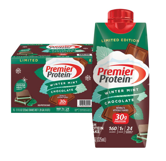 Winter Mint Chocolate Premier Protein Shake - 11 Fl Oz - Single Pack