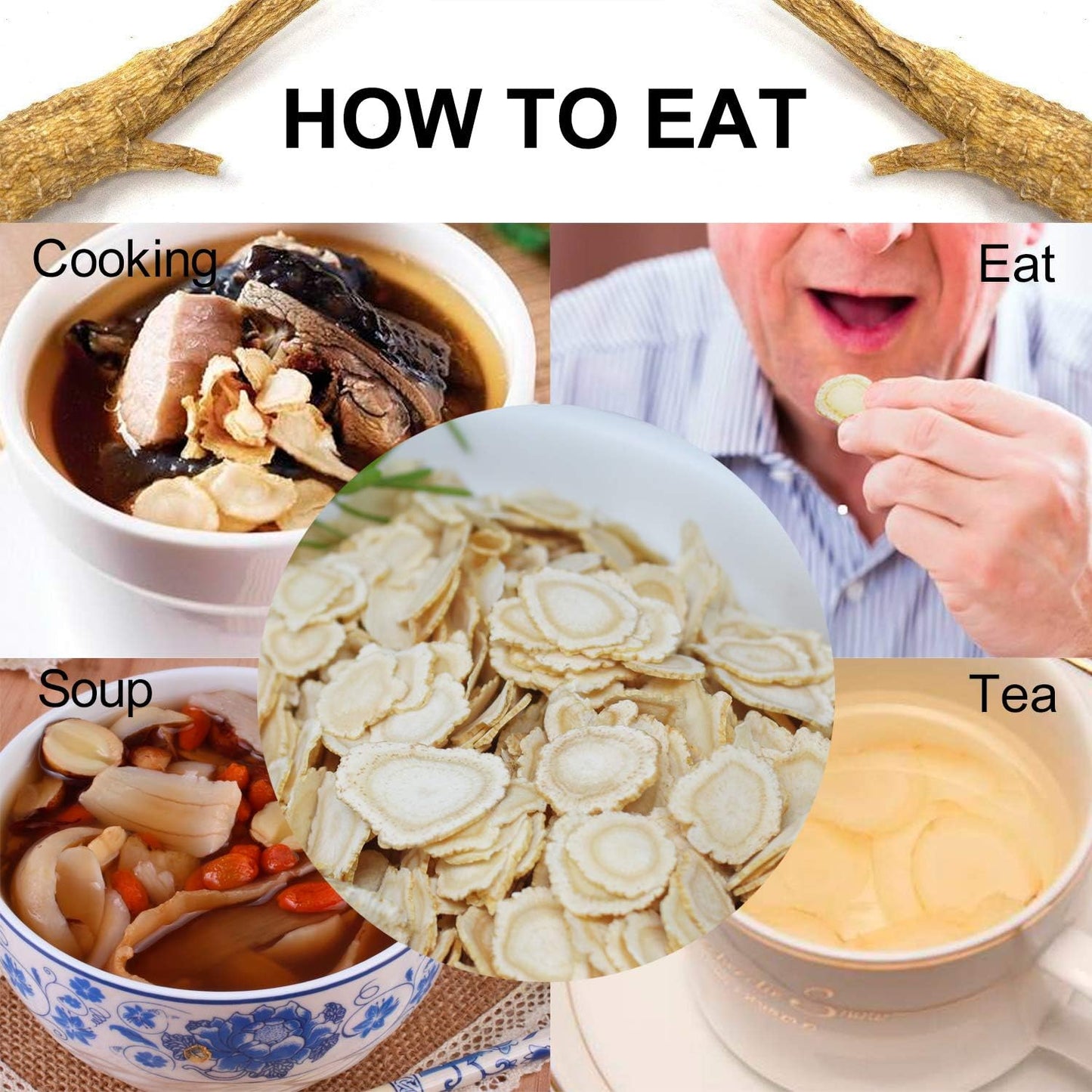 Wisconsin Grown American Ginseng Slices for Ginseng Tea - 2 Boxes, 8 Ounces Each