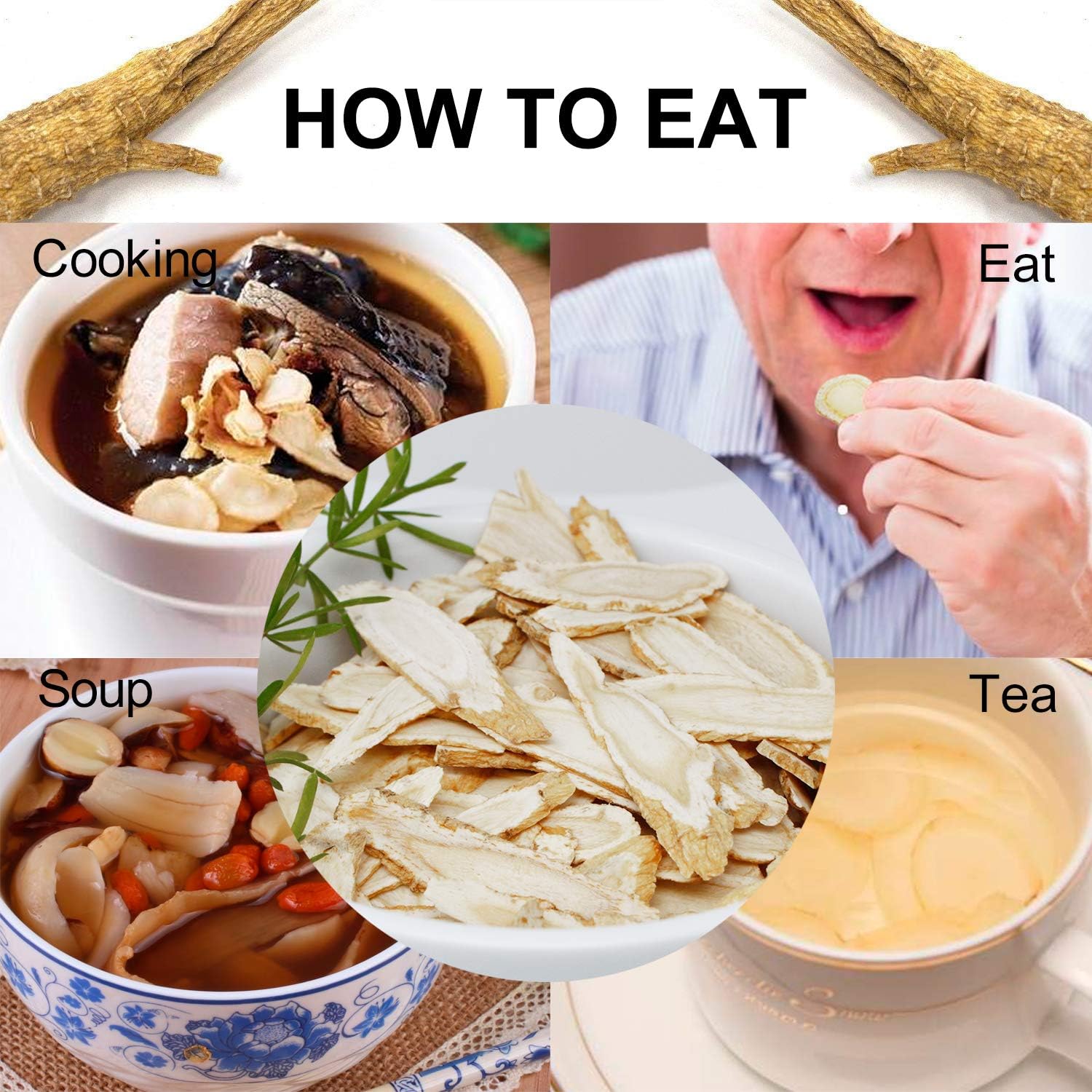 Wisconsin-Grown American Ginseng Slices for Tea - 2 Boxes, 8oz Each