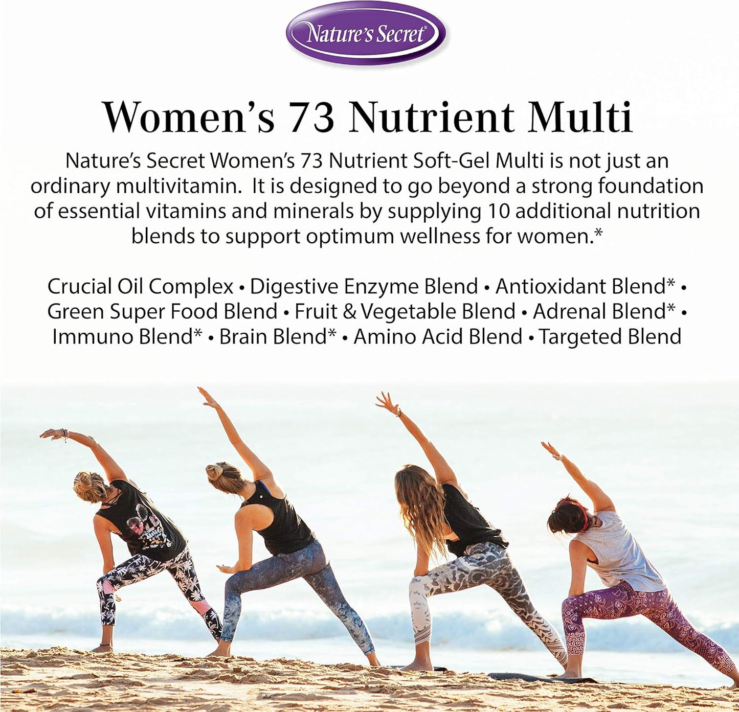 Women's 73 Nutrient Soft-Gel Multi Vitamin - Natural Dietary Supplement, 60-Count