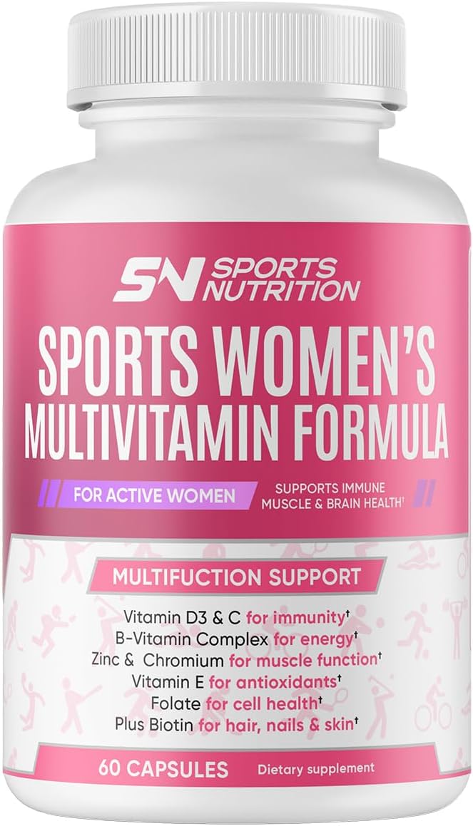 Women's Active Multivitamin for Energy, Focus & Immune Health - 60 Capsules