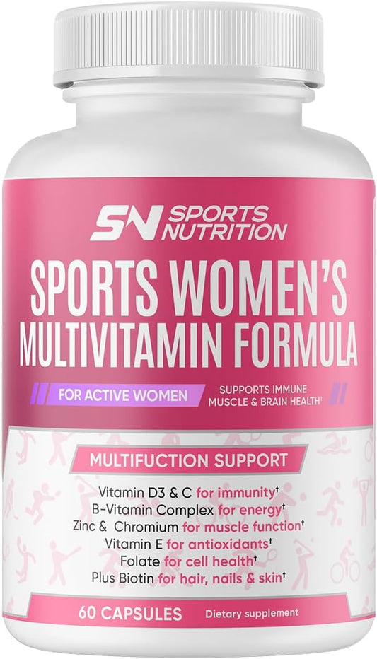 Women's Active Multivitamin for Energy, Focus & Immune Health - 60 Capsules