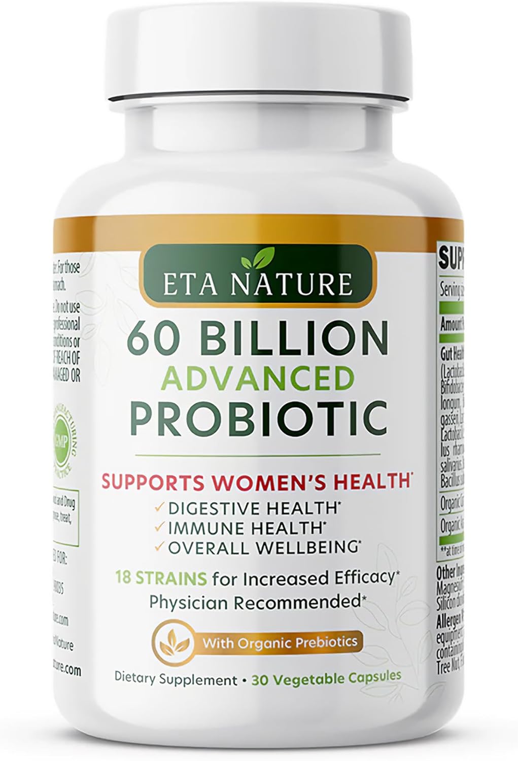 Women's Advanced Probiotic Blend - Supports Digestive Health, Gut Function, and Immune System