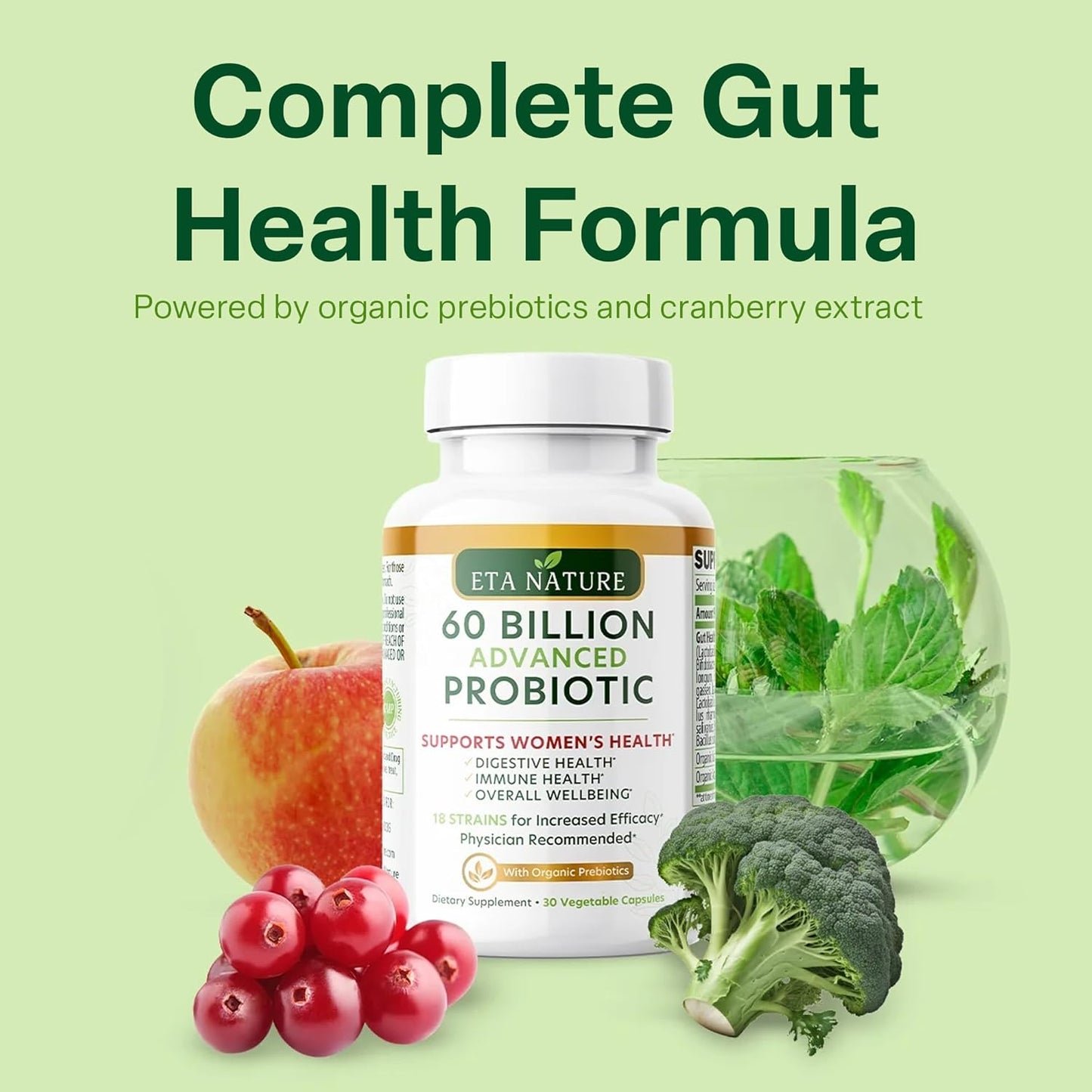 Women's Advanced Probiotic Blend - Supports Digestive Health, Gut Function, and Immune System