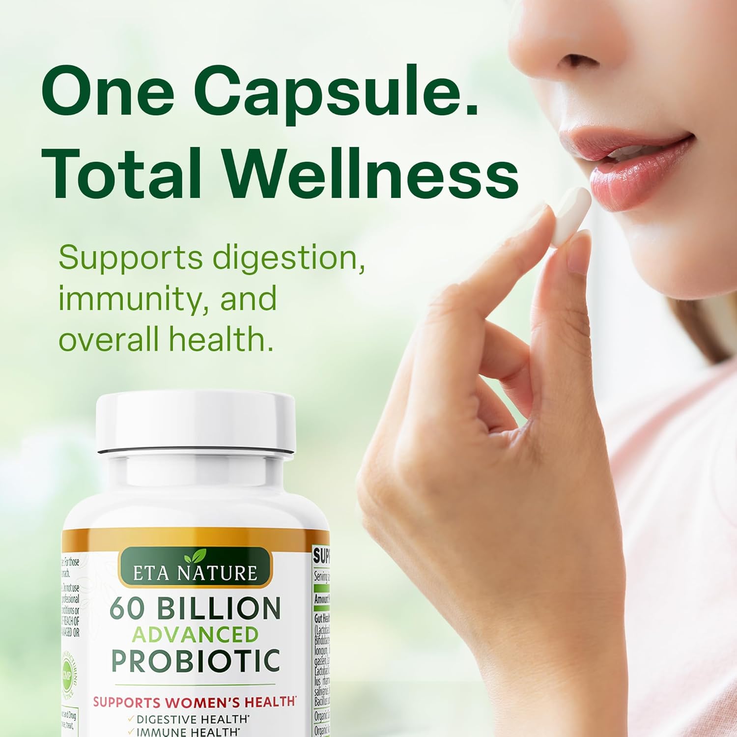 Women's Advanced Probiotic Blend - Supports Digestive Health, Gut Function, and Immune System