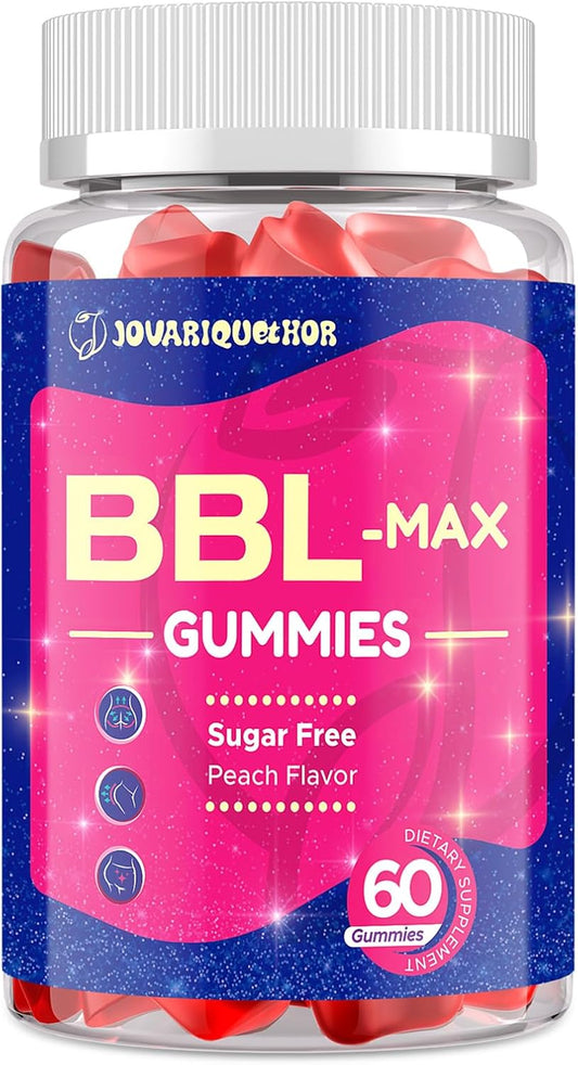 Women's BBL Gummies with Multivitamins and Herbal Extracts - Peach Flavor - 60 Gummies
