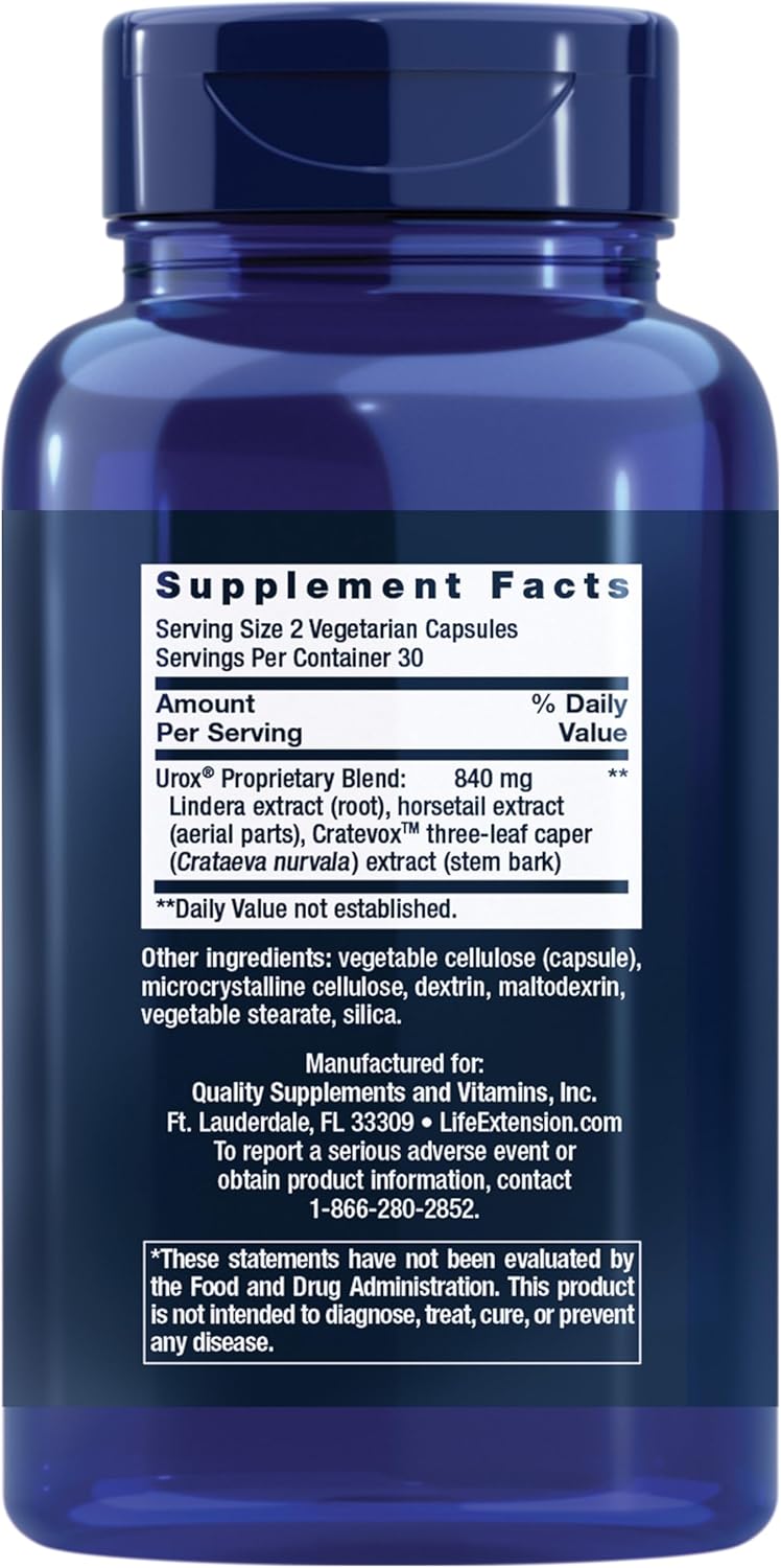 Women's Bladder Support Capsules with Horsetail & Caper Extracts for Urinary Health - Non-GMO & Gluten Free - 60ct