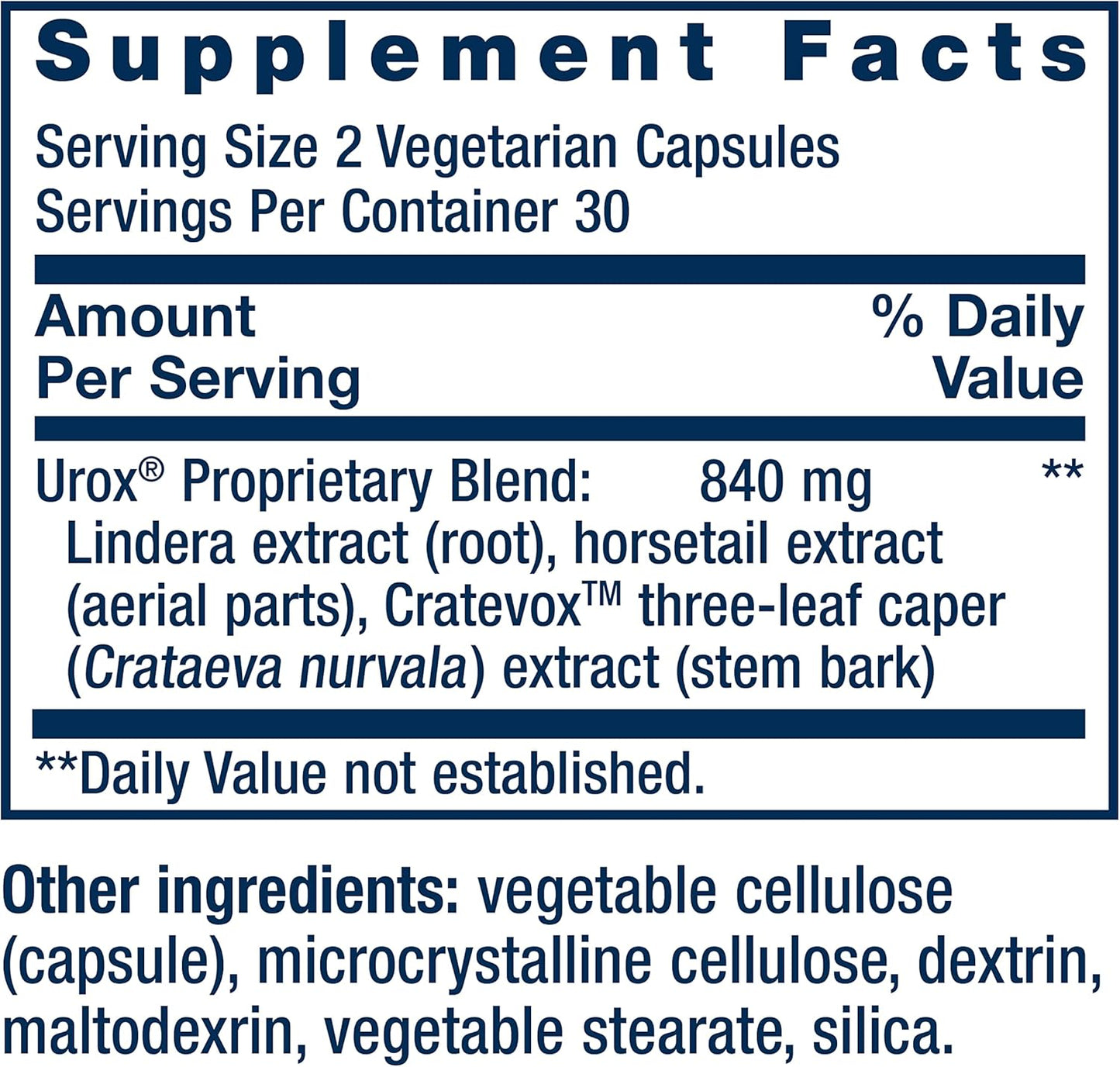 Women's Bladder Support Capsules with Horsetail & Caper Extracts for Urinary Health - Non-GMO & Gluten Free - 60ct