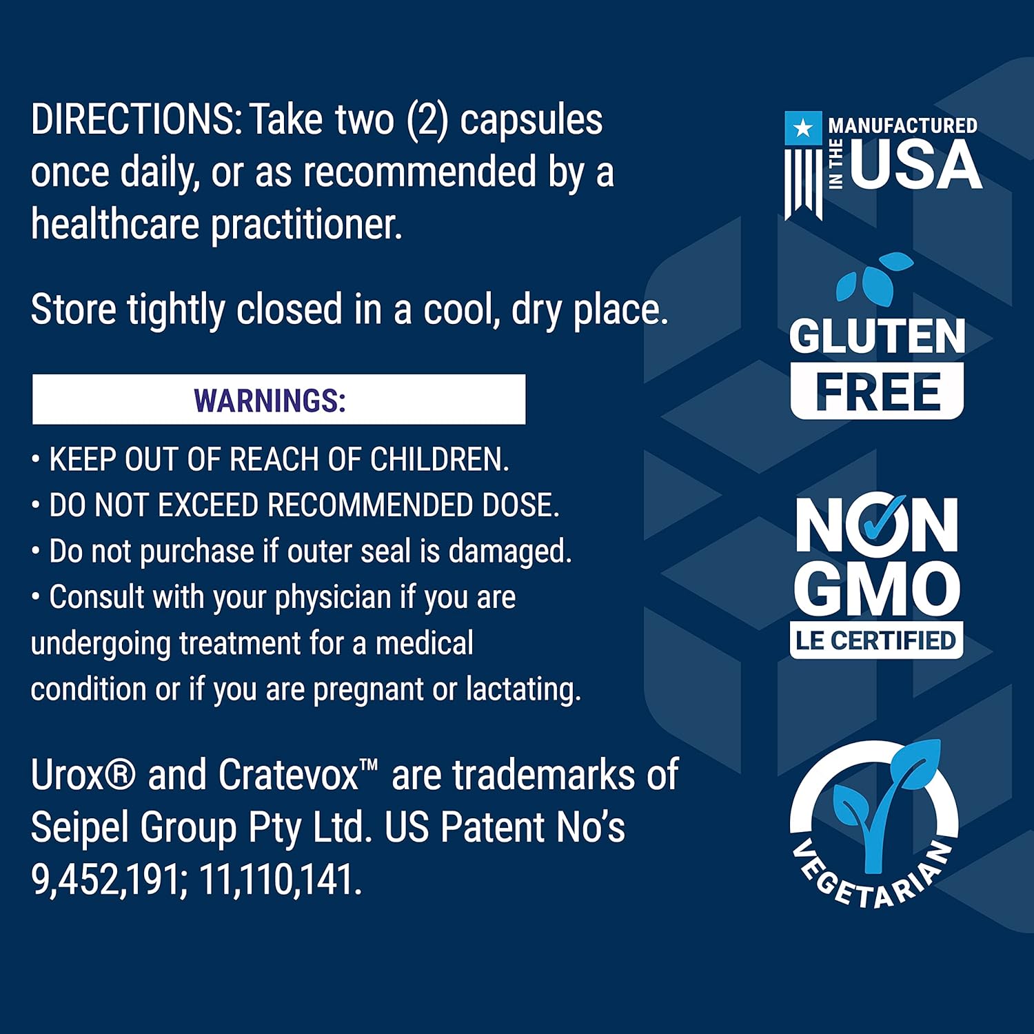 Women's Bladder Support Capsules with Horsetail & Caper Extracts for Urinary Health - Non-GMO & Gluten Free - 60ct