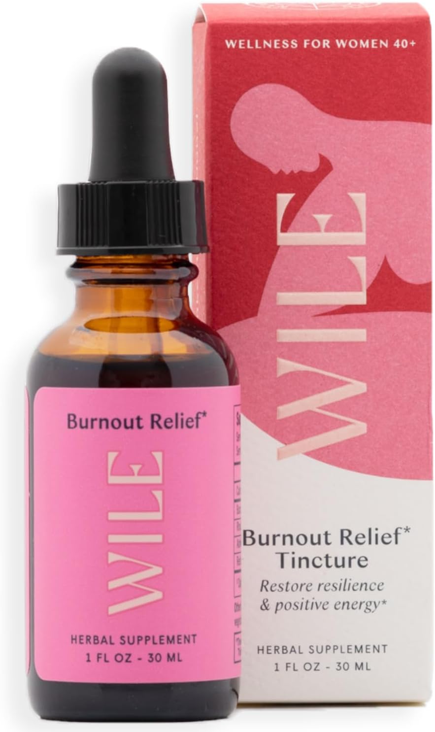 Women's Burnout Relief Energy Tincture with Ashwagandha, Rhodiola & Bacopa - Stress Support Supplement for Physical & Mental Signs of Stress