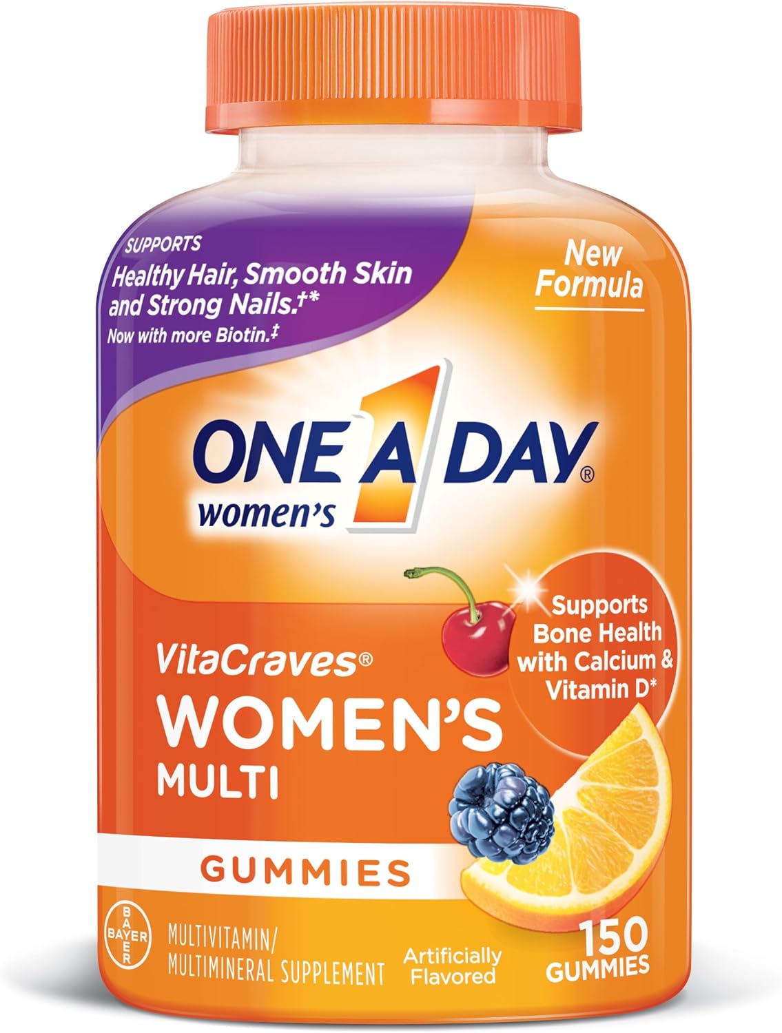 Women's Daily Multivitamin with Vitamins A, C, E, B1, B2, B6, B12, Biotin, Calcium, and D - 150 Count