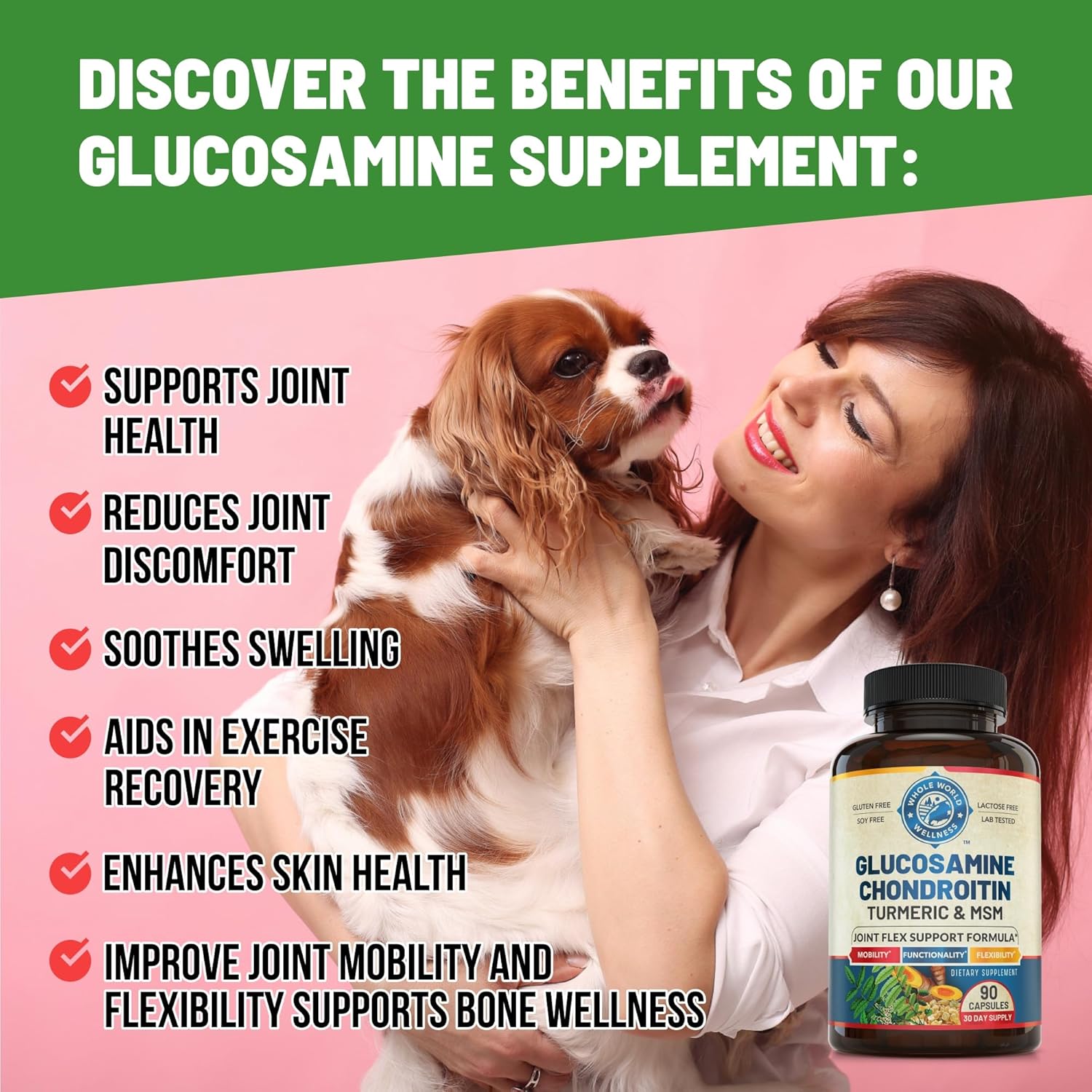 Women's Daily Multivitamins & Joint Support Bundle for Holistic Wellness & Energy Boost - USA Made