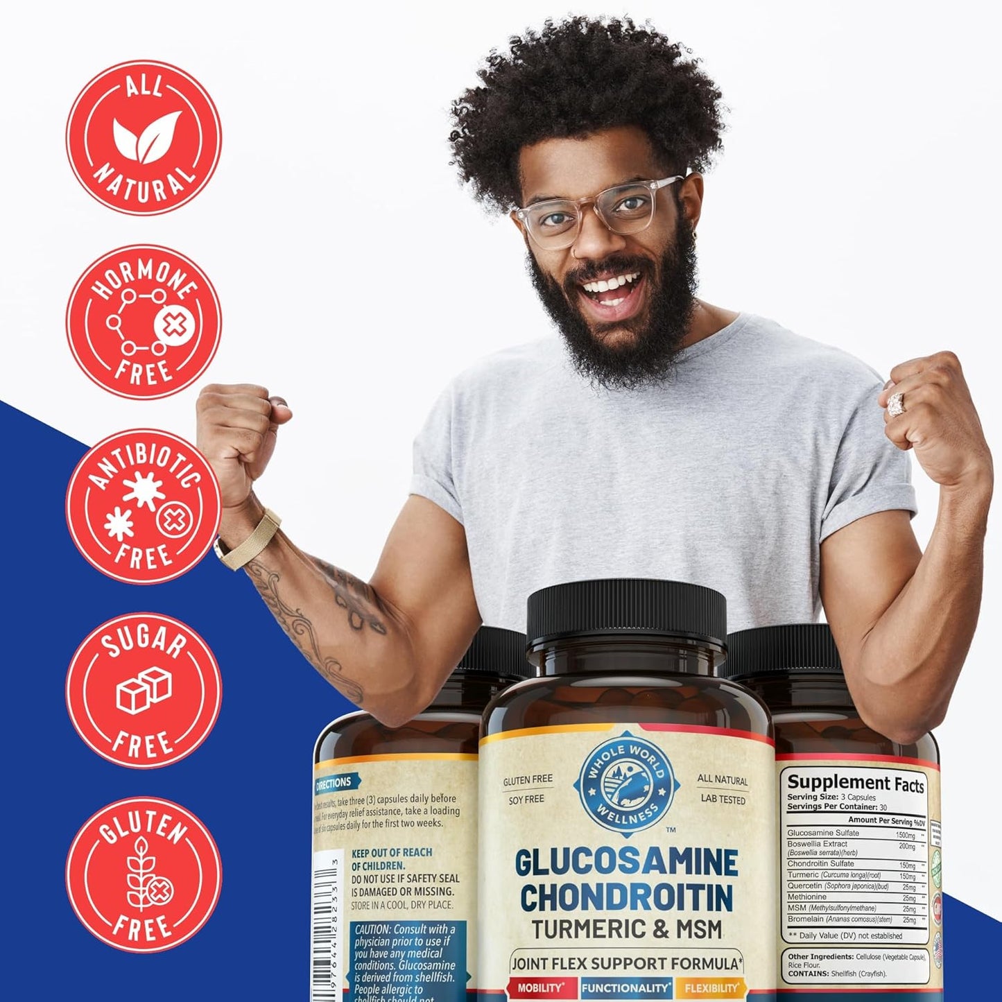 Women's Daily Multivitamins & Joint Support Bundle for Holistic Wellness & Energy Boost - USA Made