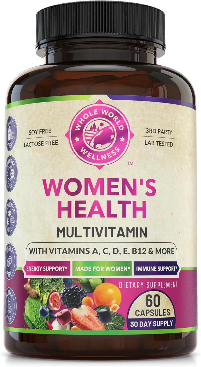 Womens Daily Multivitamins & Saffron Extract Bundle for Holistic Wellness & Boosted Energy - USA Made