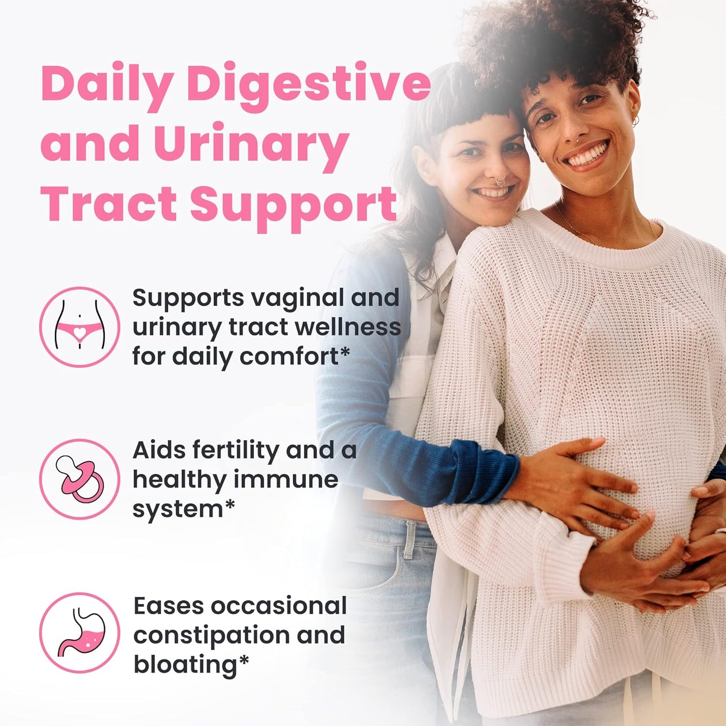 Women's Daily Probiotic Supplement for Gut, Vaginal, Digestive & Immune Health - 10 Billion CFU, 30 Servings, Shelf-Stable