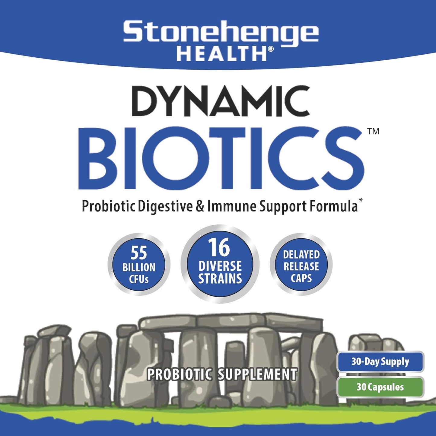 Women's Digestive & Feminine Health Bundle: Stonehenge Health Dynamic Biotics+ & Probiotics for Optimal Gut Health & Wellness