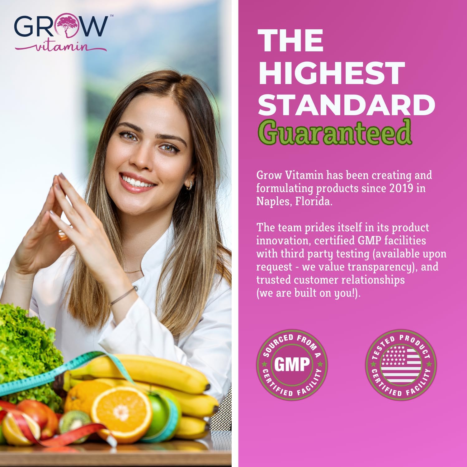 Women's Energy Support Whole Food Multivitamin with Hair, Skin, Nails Nourishment - Non-GMO, Gluten Free - 60 Capsules
