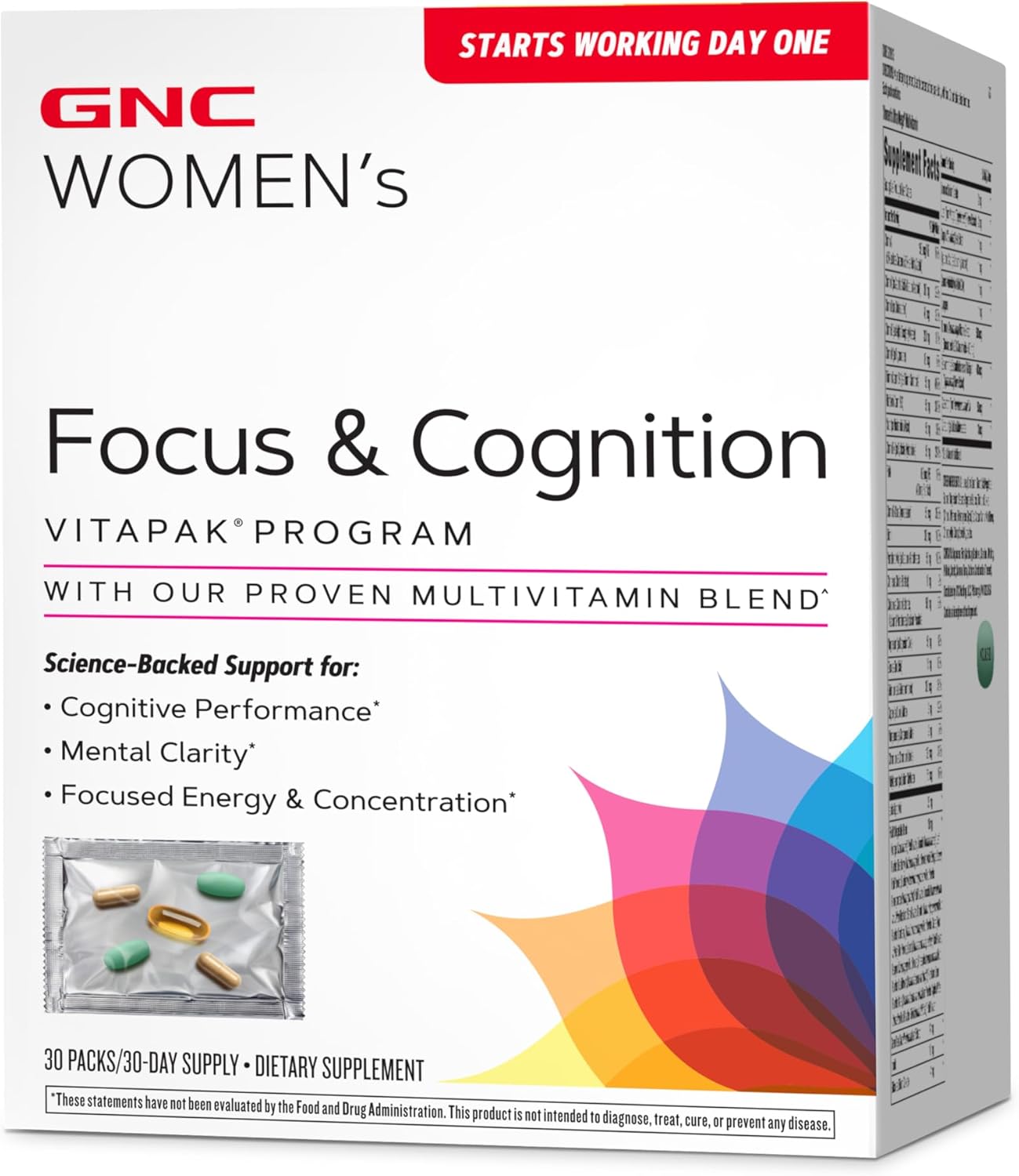 Women's Focus & Cognition Vitapak Program - 30 Servings by GNC