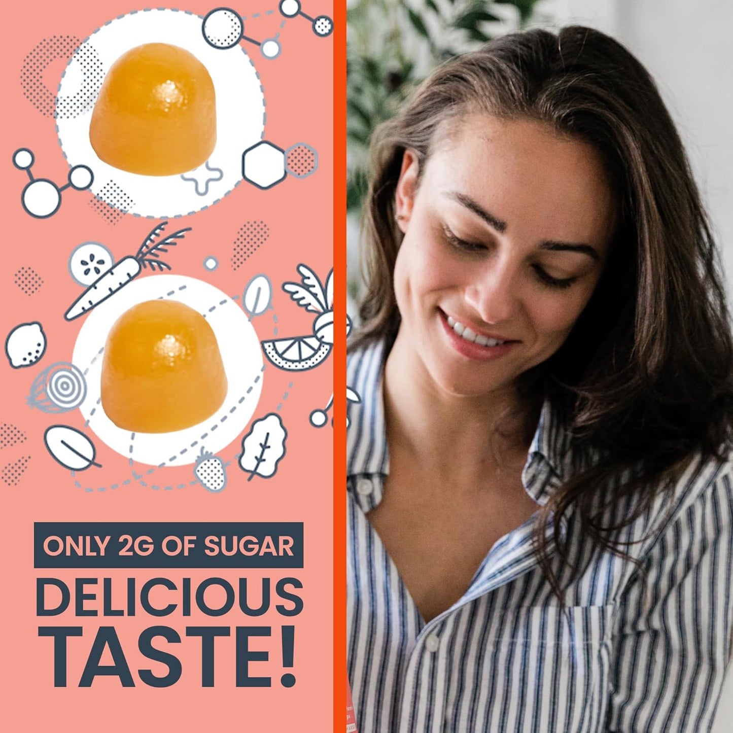 Women’s Good Gut Tribiotic Gummies – 3-in-1 Prebiotic, Probiotic & Postbiotic Supplement for Immune & Digestive Health - 30-Day Supply