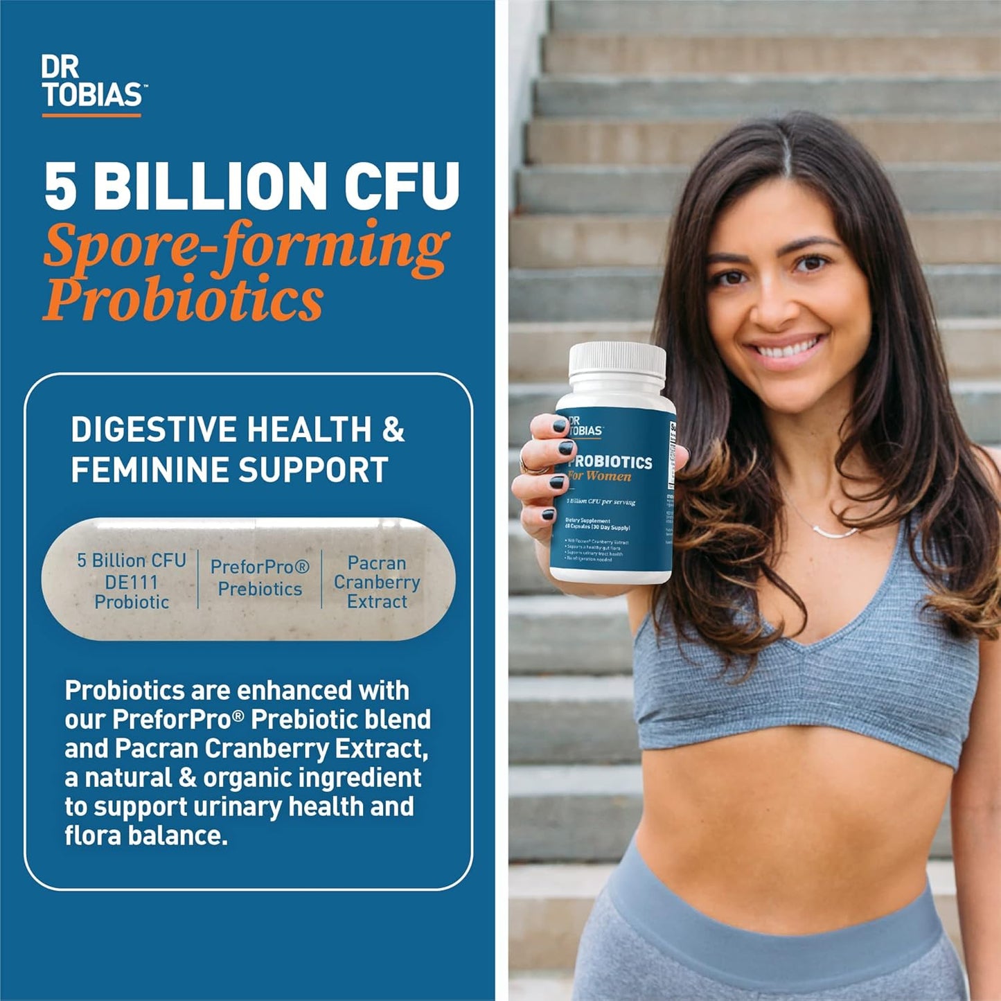 Women's Gut, Immune, and Urinary Health Support with Dr. Tobias Oregano, Caprylic Acid Blend, and Probiotics - Non-GMO Formula - BoostGo Australia
