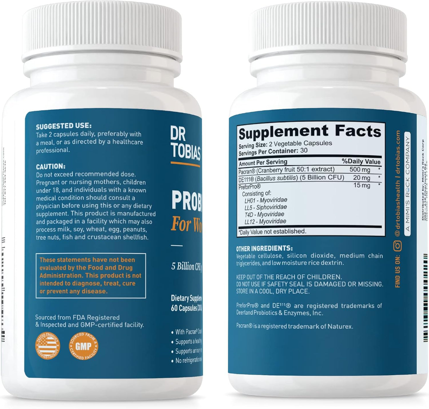 Women's Gut, Immune, and Urinary Health Support with Dr. Tobias Oregano, Caprylic Acid Blend, and Probiotics - Non-GMO Formula - BoostGo Australia