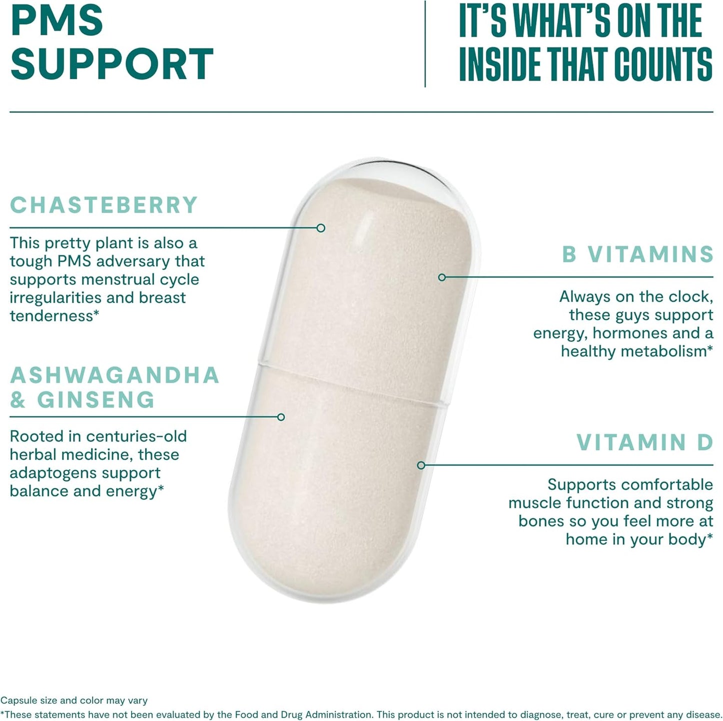 Women's Health Wellness Bundle: Multi + PMS Support Supplements, Non GMO, Promotes Healthy Mood & General Health