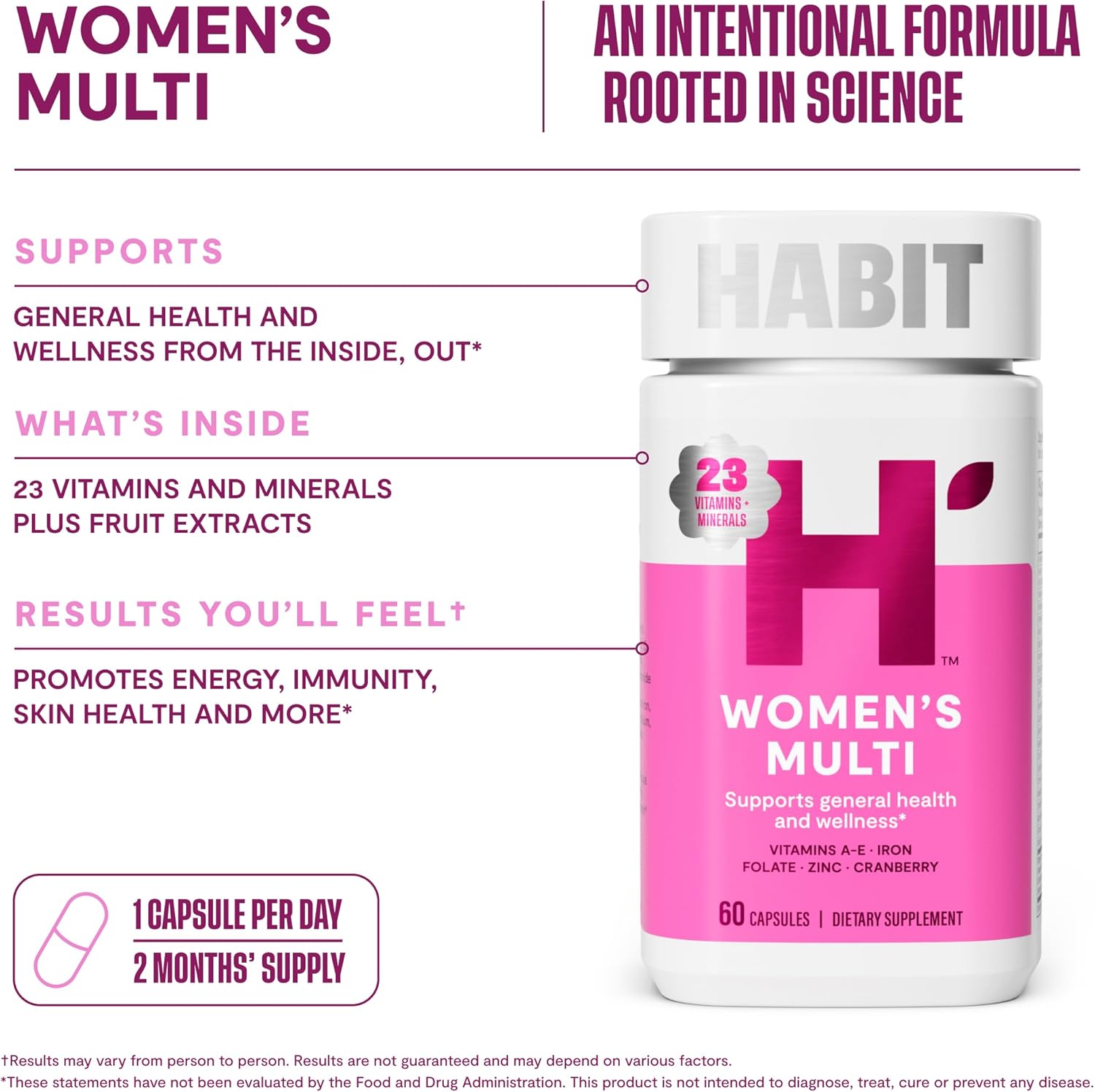 Women's Health Wellness Bundle: Multi + PMS Support Supplements, Non GMO, Promotes Healthy Mood & General Health