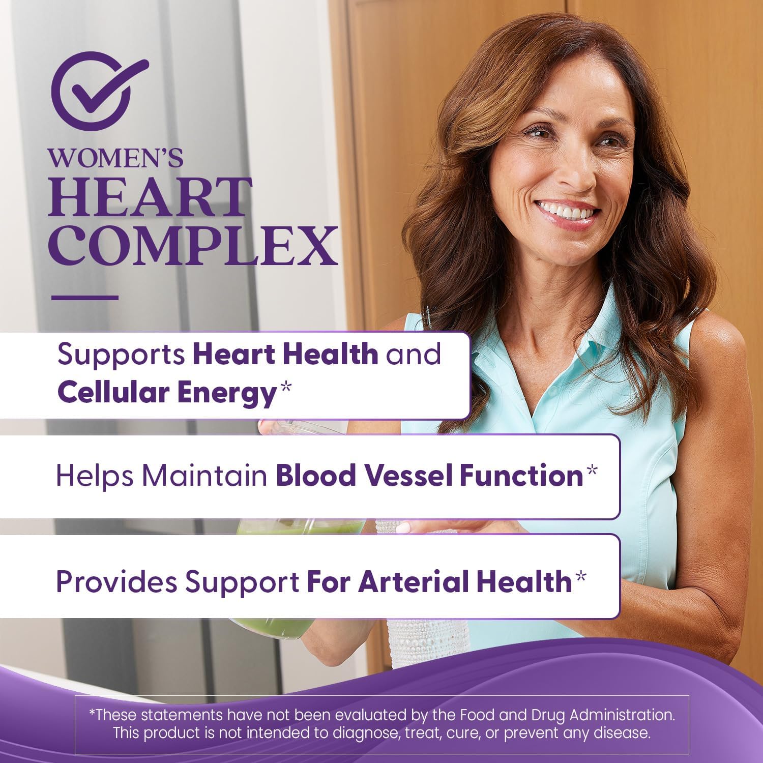 Women's Heart Health Complex, Doctor's Best, 60 Softgels, Non-GMO, Gluten-Free, Soy-Free, Supports Cellular Energy