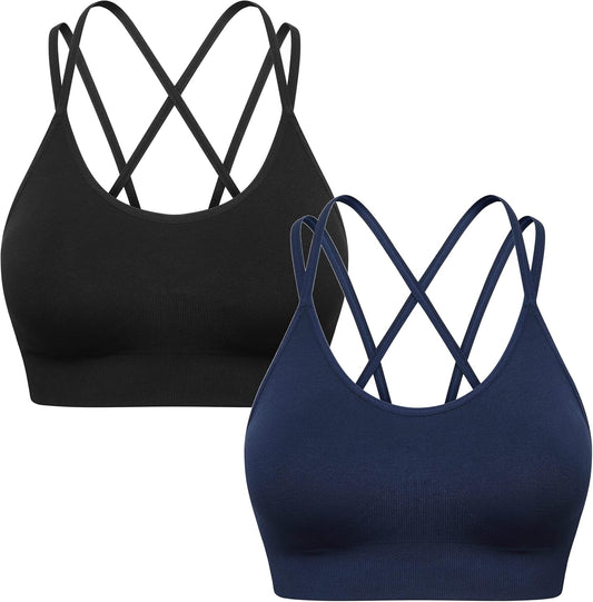 Women's High Impact Padded Racerback Sports Bra for Yoga, Gym, and Fitness Workouts
