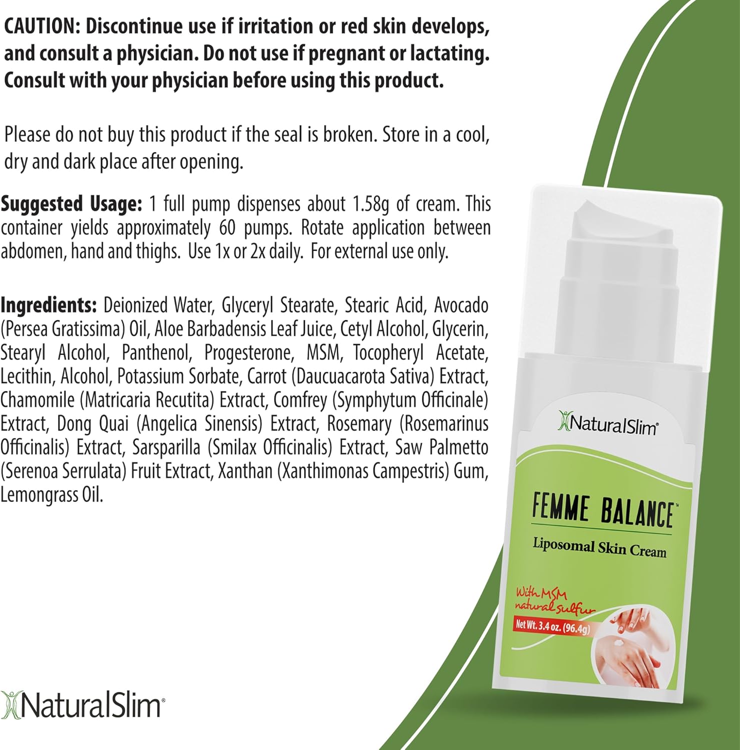 Women's Hormonal Balance Bundle - Femme Balance, Kadsorb & Magicmag C - Progesterone Cream with Potassium and Magnesium Citrate by RelaxSlim