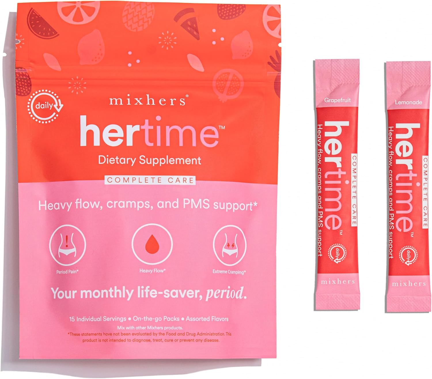 Women's Hormone Balance Drink Packets for PMS & Menstrual Relief - With Minerals, Peony Roots, Siberian Ginseng - Sugar Free - Peach Passion Flavor